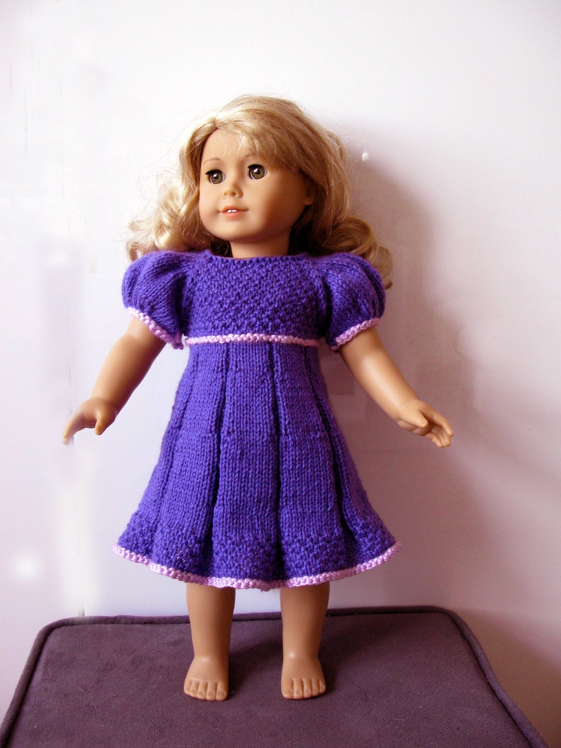 Knitted American Girl 18 Inch Doll Pleated Summer DRESS | Etsy
