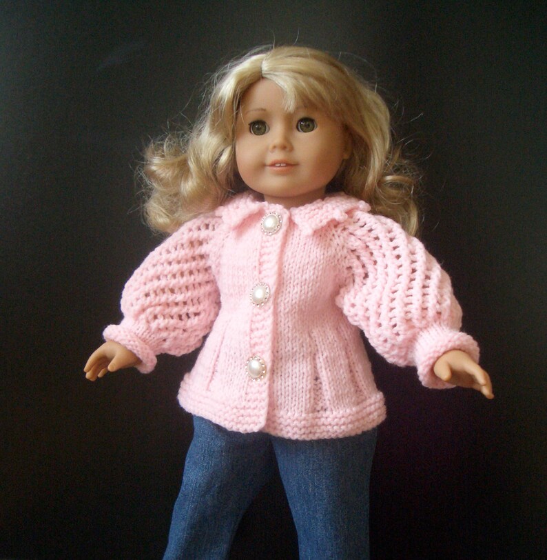 American Girl 18 Inch Doll BEGINNER Level Knitting Pattern | Etsy