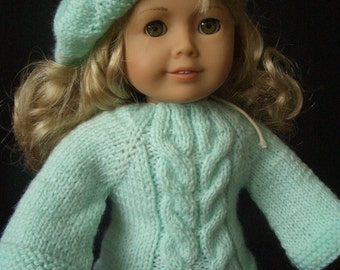 Beginner level Knitting PATTERN for American Girl 18 inch DOLL with VIDEO (029)