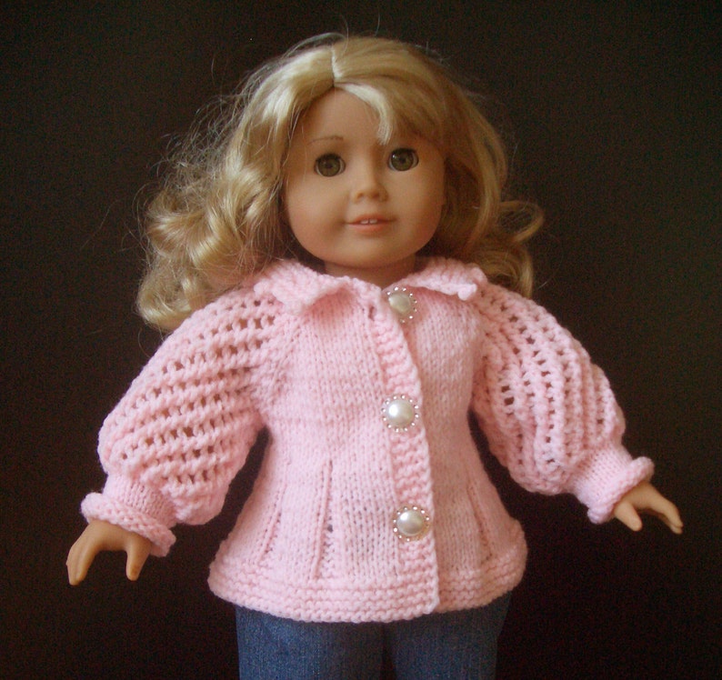 American Girl 18 Inch Doll BEGINNER Level Knitting Pattern | Etsy