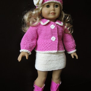 CUPCAKE 3 Pc Set Knitting Pattern for American Girl 18 Inch Doll 051 - Etsy