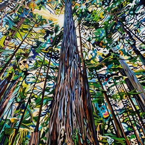 Impressions d'art sur la forêt des Lumières, papier toile, peinture sur bois ou acrylique par Taralee Guild 12 x 8 po. 18 x 12 po. 24 x 16 po. 30 x 20 po. 36 x 24 po. 42 x 28 po. ou 48 x 32 po.