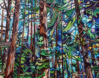 SIGNED PAPER PRINT - Beautiful Walk -  13x19 inch printed in studio by Taralee Guild
