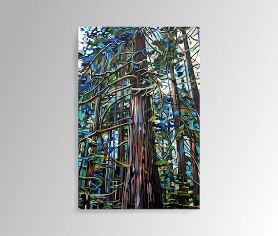 Tofino Rain Forest Art Print: Pacific Northwest Landscape Painting