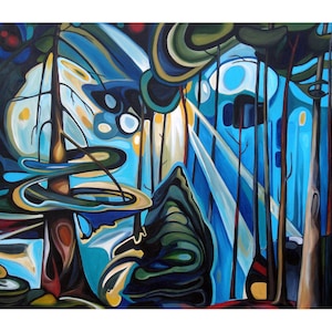 Emily Carr Inspired Forest Art Print: Canadian Landscape Painting