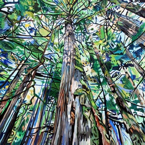 Trees & Atmosphere Art Prints Canvas, Paper, Acrylic or Wood: Painting by Taralee Guild 12x8" 18x12" 24x16" 30x20" 36x24" 42x28" 48x32"