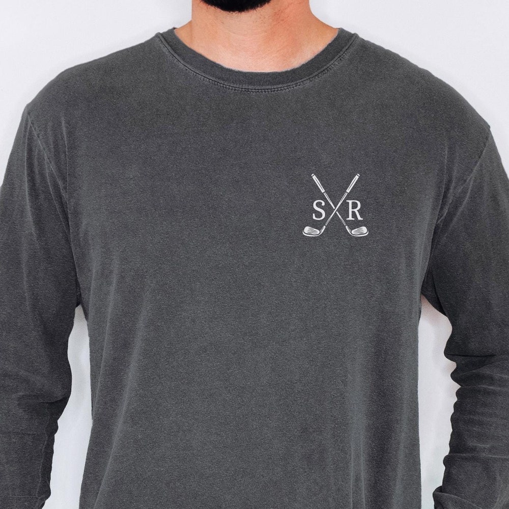 Custom Comfort Colors Unisex Long Sleeve T-Shirt, Golf Long Sleeves Tee, Golfer Shirt, Custom Long Sleeve Shirt, Personalized Shirt Aurateestyle