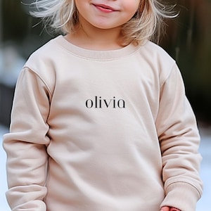 Felpa personalizzata per bambini - Felpa per bambini - Felpa per bambini - Girocollo personalizzato - Maglietta personalizzabile per bambini - T-shirt personalizzata per bambini