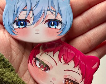 Basketball Boys Cat Buttons