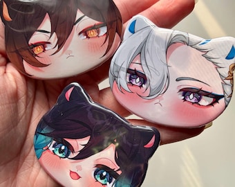 Genshin Impact Cat Buttons