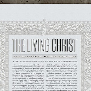 The Living Christ Letterpress Poster image 1