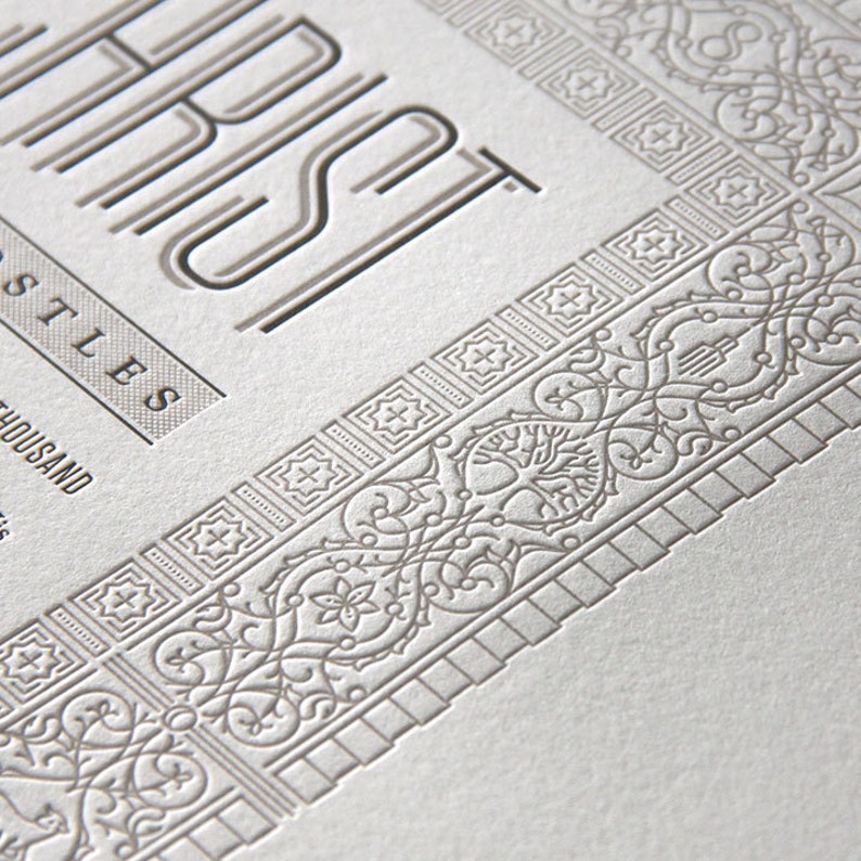 The Living Christ Letterpress Poster image 4