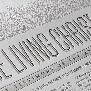 The Living Christ Letterpress Poster image 2