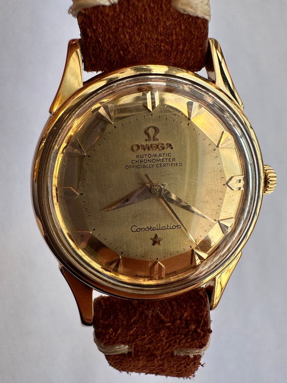 Omega constellation 18k arrow dial automatic ref 1