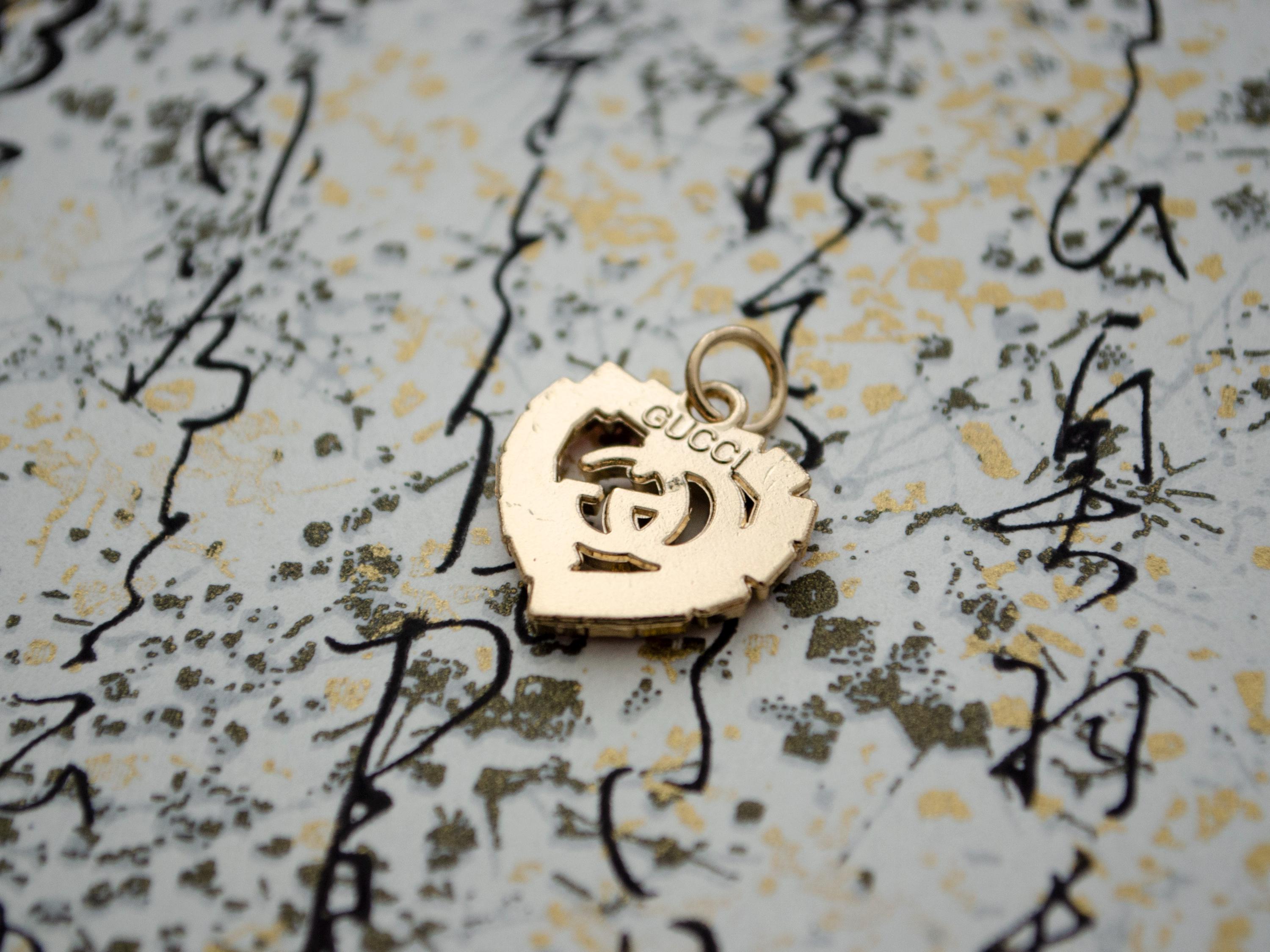Vintage Gucci GG Pink Rhinestones Zip Puller/pendant 20 Mm - Etsy