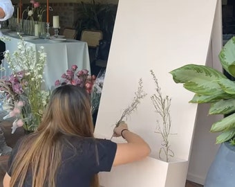 Tablero de ceremonia de boda. ¡Nombres de los novios, las personas pueden firmar o escribir mensajes mientras celebran su gran día!