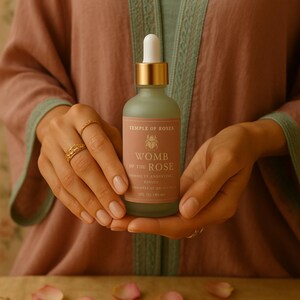 Fertility Serum with Rose Quartz, Pomegranate & Vitex – Sacred Womb Oil
