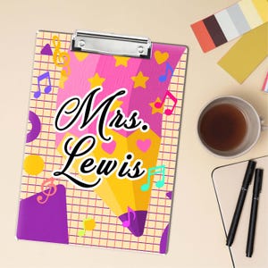 Personalized Teacher Appreciation Gift,Custom Clipboard with Teacher Name, School Teacher Name Clipboard,Back To School Gift,Teacher Gift