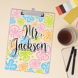 Personalized Teacher Gifts, Teacher Name Clipboard, Teacher Acrylic Clipboard, School Supplies, Teacher Appreciation Gift, Back to School