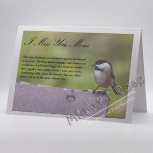 Carte Tu me manques, maman