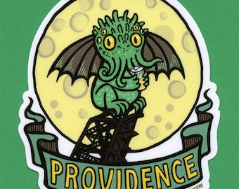 Cthulhu Providence Bridge Version 2 Vinyl Sticker 4”