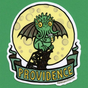 Cthulhu Providence Bridge Version 2 Vinyl Sticker 4 image 1