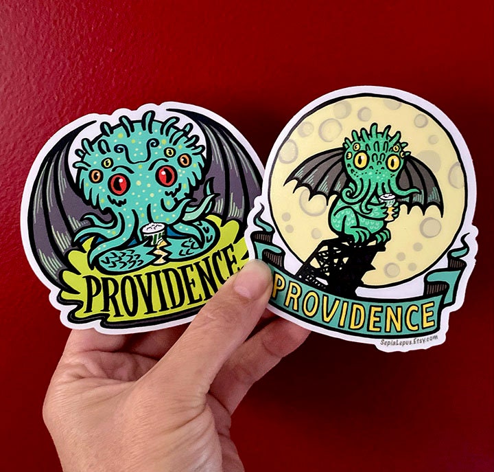 Discover Cthulhu Providence Version 1 Vinyl Stickers