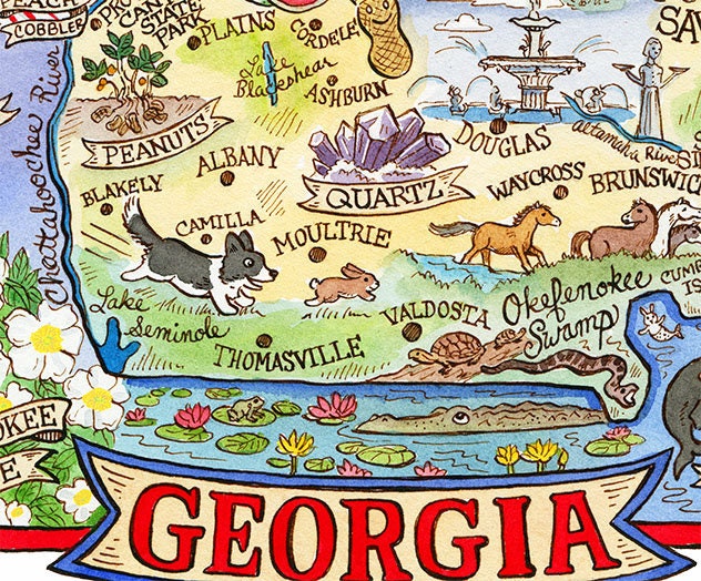 Map Art Print 8x 10 Etsy