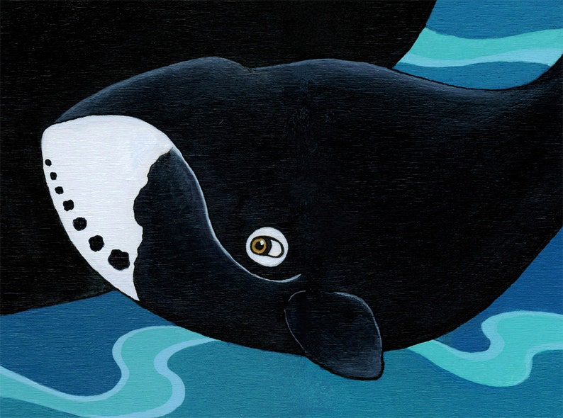 Bowhead Whale and Merbunny Art Print The Secret 8 x 10 image 4