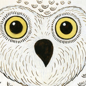 Blue Moon Owl Forest Art Print 8 x10 image 3