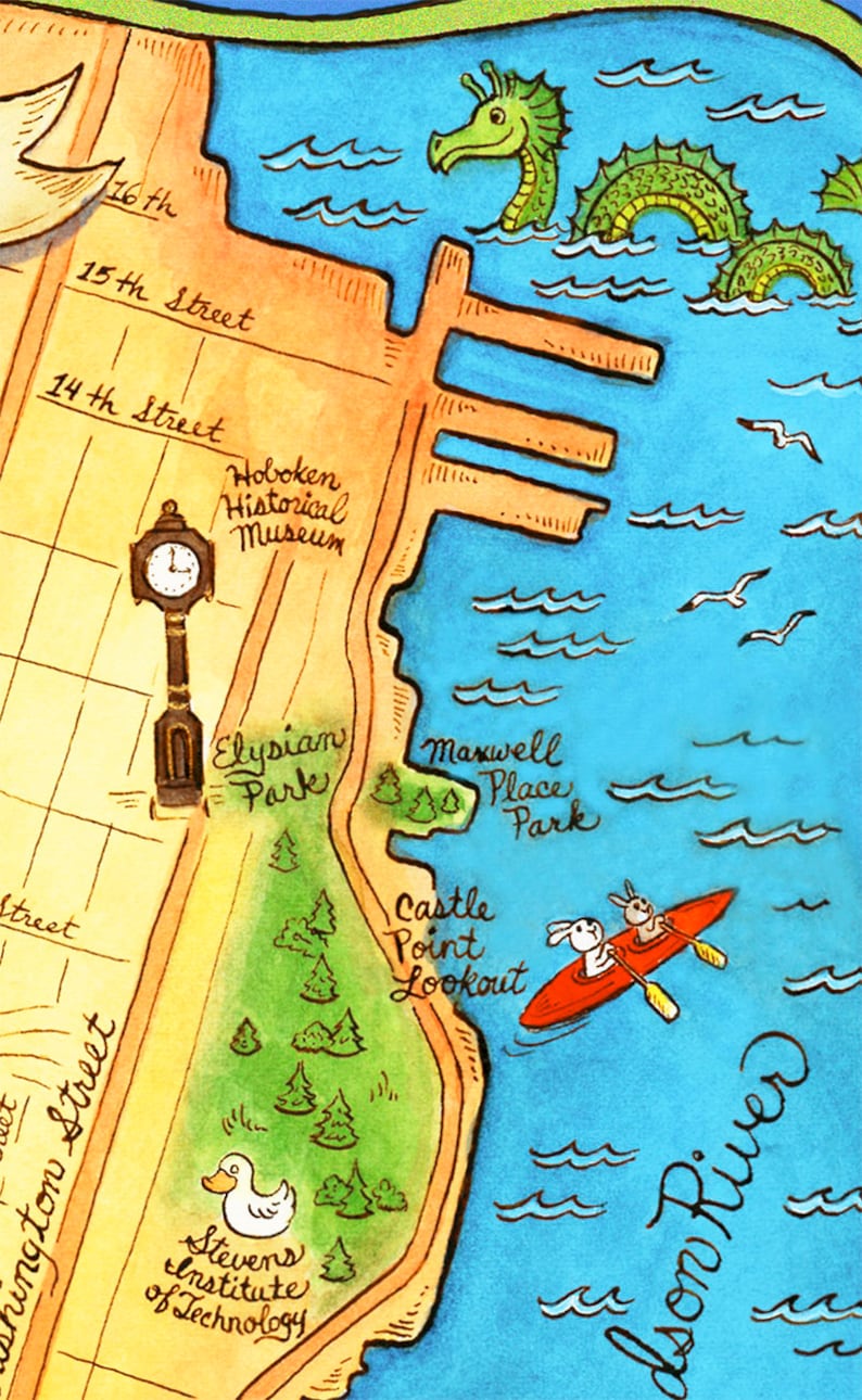 Hoboken New Jersey Map Art Print 11 X 14 Etsy hoboken-new-jersey-map-art-print-11-x-14-etsy