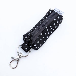 Lip Balm Pouch with Clip, Keychain Lip Balm Holder, Zipper Lip Balm Pouch, Flashdrive Holder Pouch, Lipstick Holder