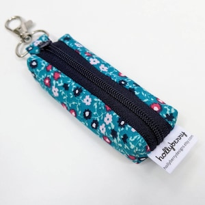 Lip Balm Pouch with Clip, Keychain Lip Balm Holder, Zipper Lip Balm Pouch, Flashdrive Holder Pouch, Lipstick Holder