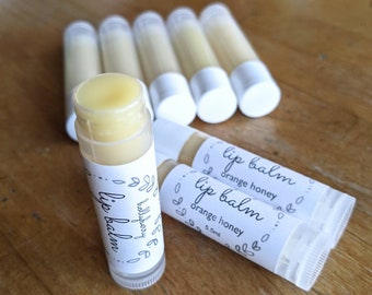 Beeswax Lip Balm Tube | Orange Honey