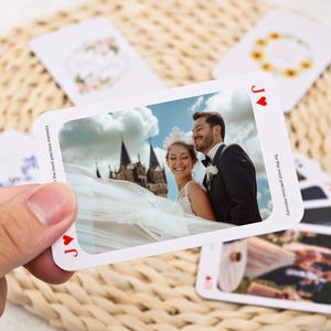 Personalized Playing Cards, Wedding guestbook alternative, Couple's photos playing cards, Anniversary gifts, Custom Card Deck