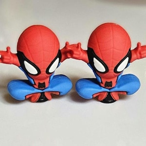 Spiderman sitting Schrader Valve Caps, Cycle Enthusiasts, Pair bild 4