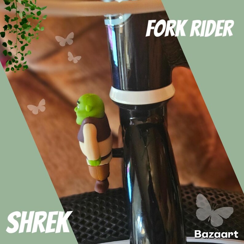Shrek Fork Rider for Bicycles - Etsy