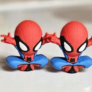 Spiderman sitting Schrader Valve Caps, Cycle Enthusiasts, Pair bild 3