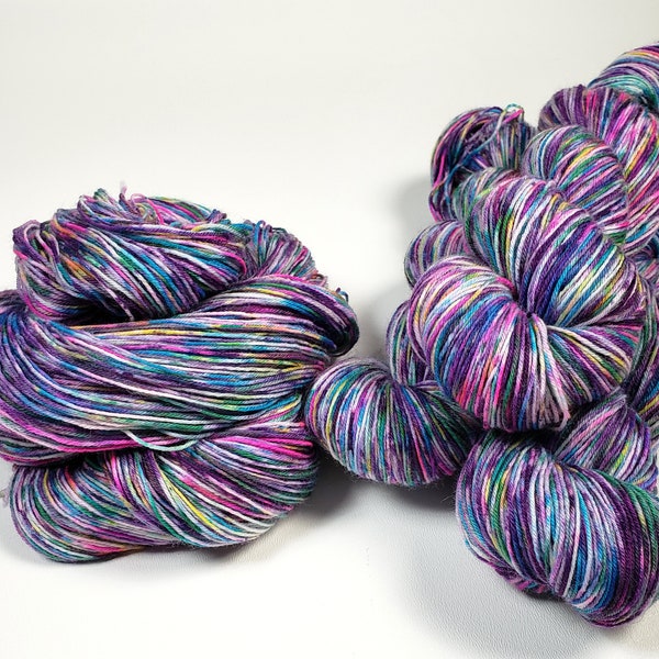 Wonder Sock yarn - Surprise Party- SW Blueface wool and nylon 465 yards 3.5 ounces