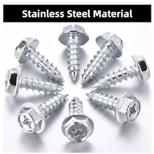 Stainless Steel License Plate Screws