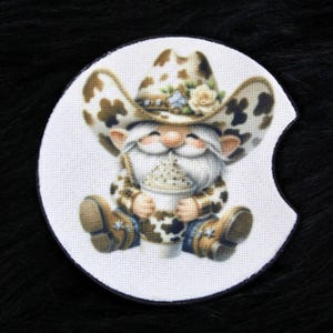 Car Coaster Set / Cowboy Coffee Gnome
