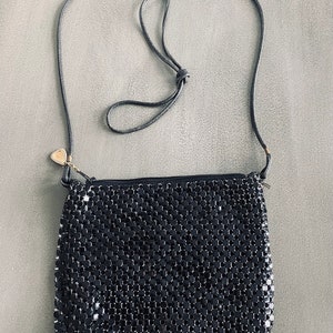 バッグ WHITIN & Davis. Bag Vintage Whiting and Davis Co. Fine Mesh Ivory Bag/Purse With