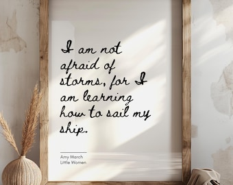 Little Women Print: Amy March Quote, Bookish Wall Art (Digital Download)