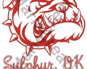 Male Sulphur Springs Ok Bulldogs SVG png t-shirt design