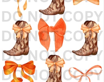 Design de camiseta png SVG com botas de cowboy laranja do estado de Oklahoma