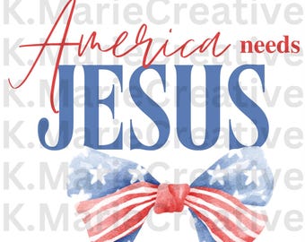 A América precisa de Jesus png SVG design de camiseta