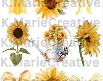 Design de camiseta com colagem de arco de girassol amarelo SVG png