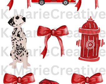 Design de camiseta png SVG de colagem de laço vermelho de bombeiro