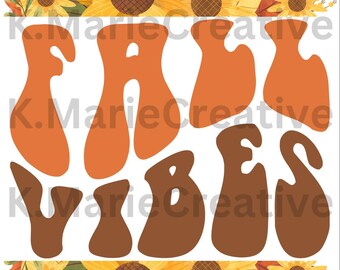 Design de camiseta SVG png de girassol com vibrações de outono
