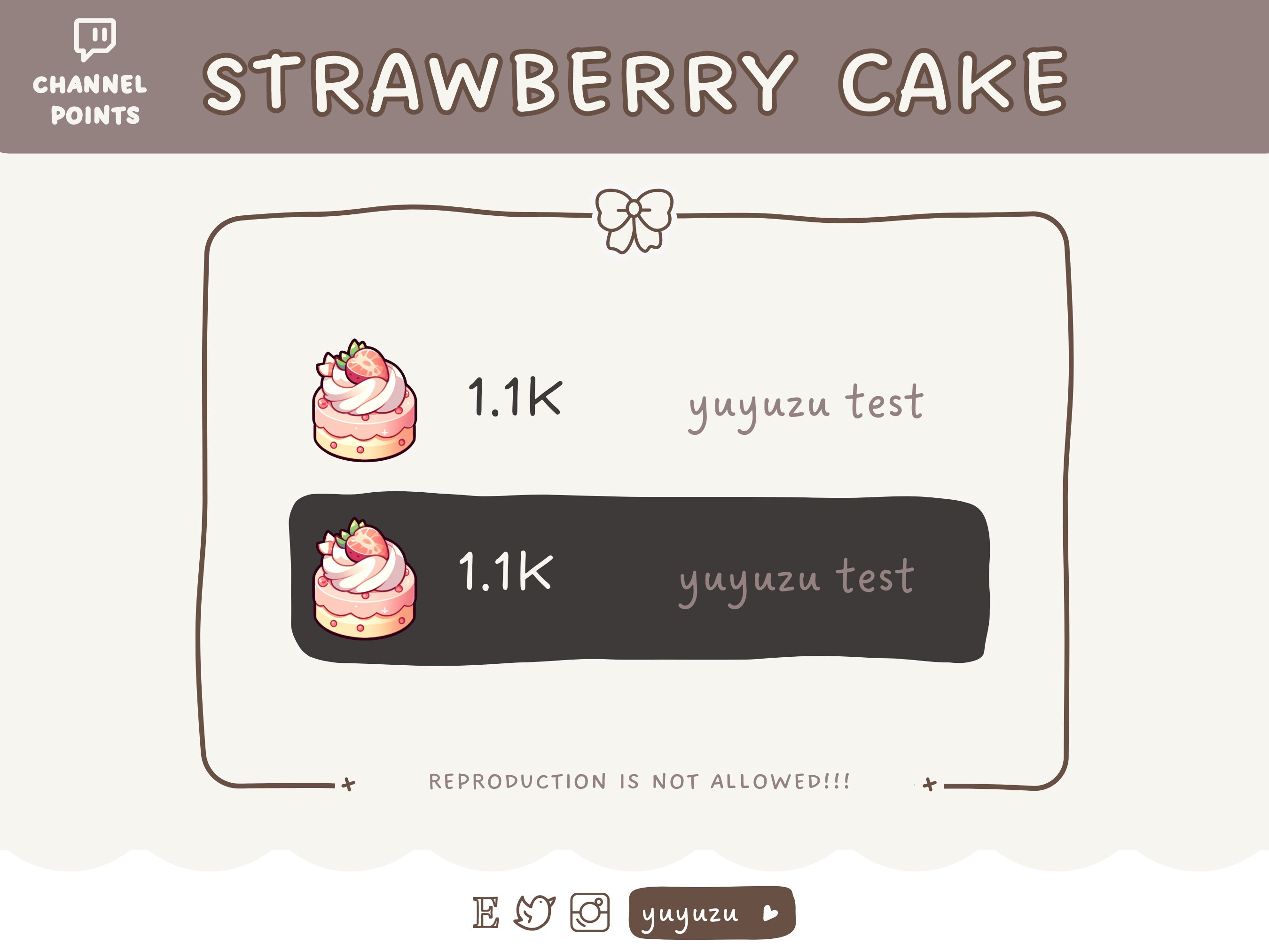 Strawberry Shortcake Emote Channel Points Twitch, Youtube, Discord